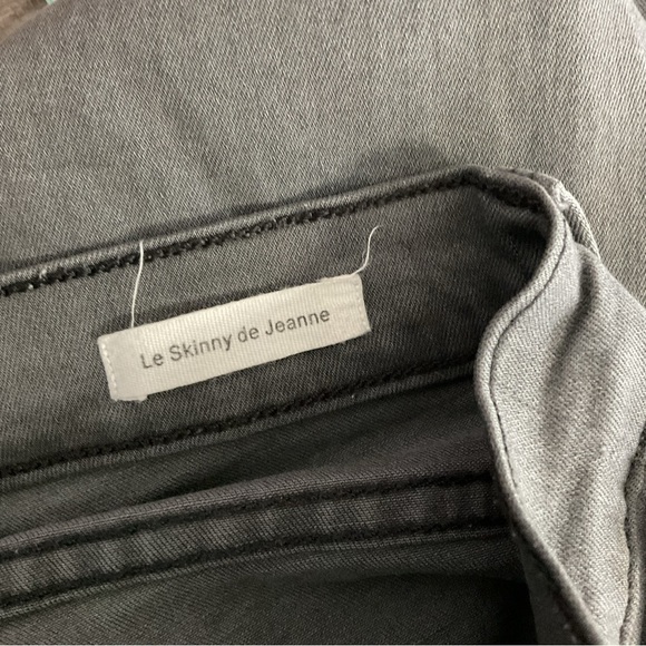 FRAME Grey Shred Le Skinny de Jeanne Jeans size 25 - Picture 9 of 13
